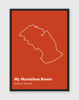 a3 vertical black frame mockup