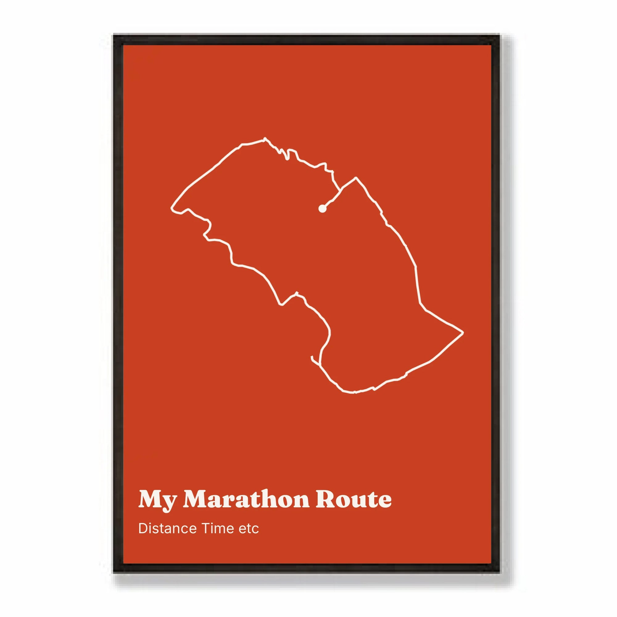 a2 vertical black frame mockup