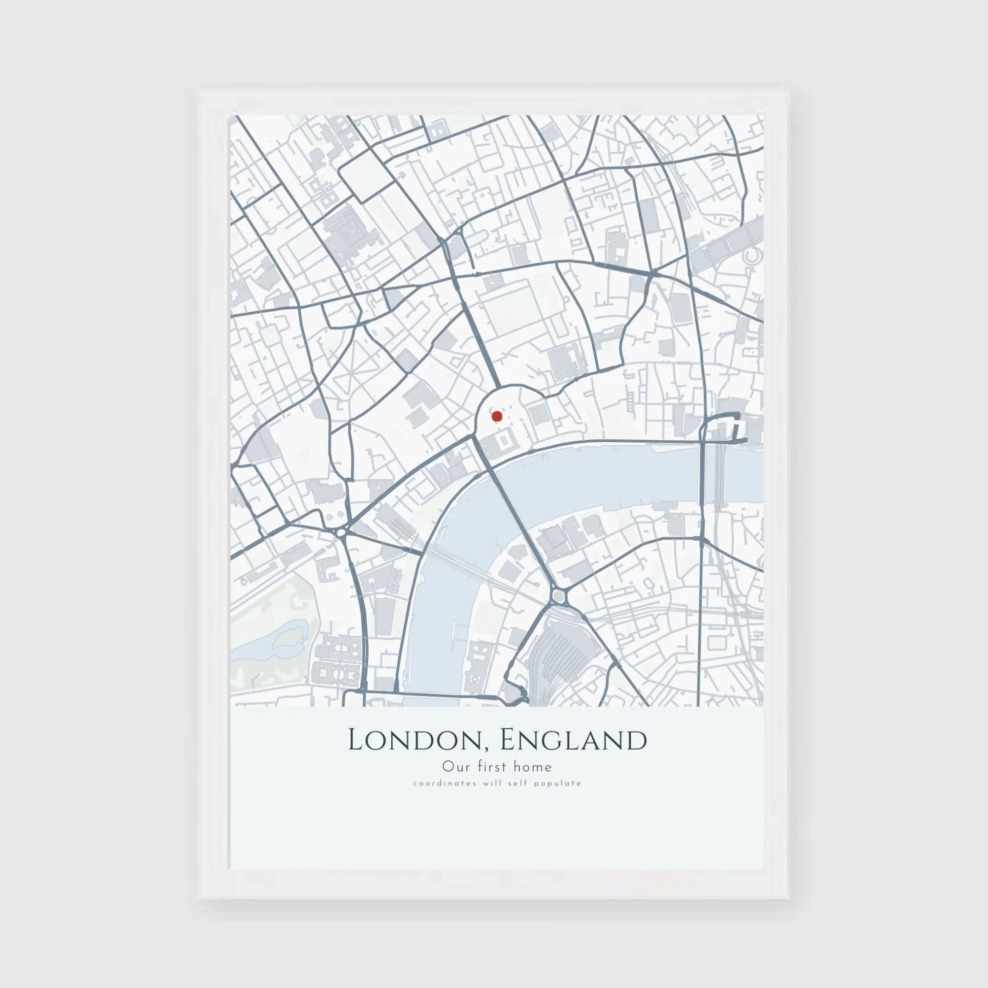 a4 vertical white frame