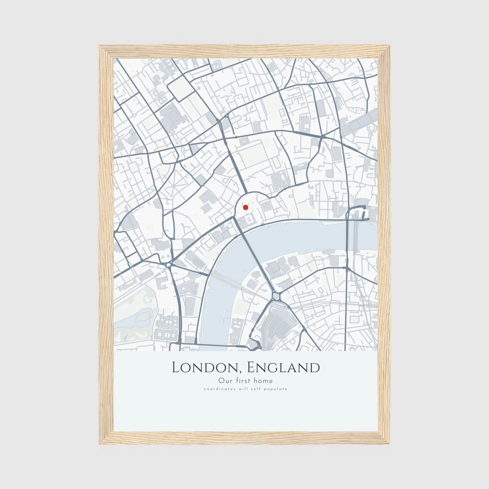 a4 vertical wood frame