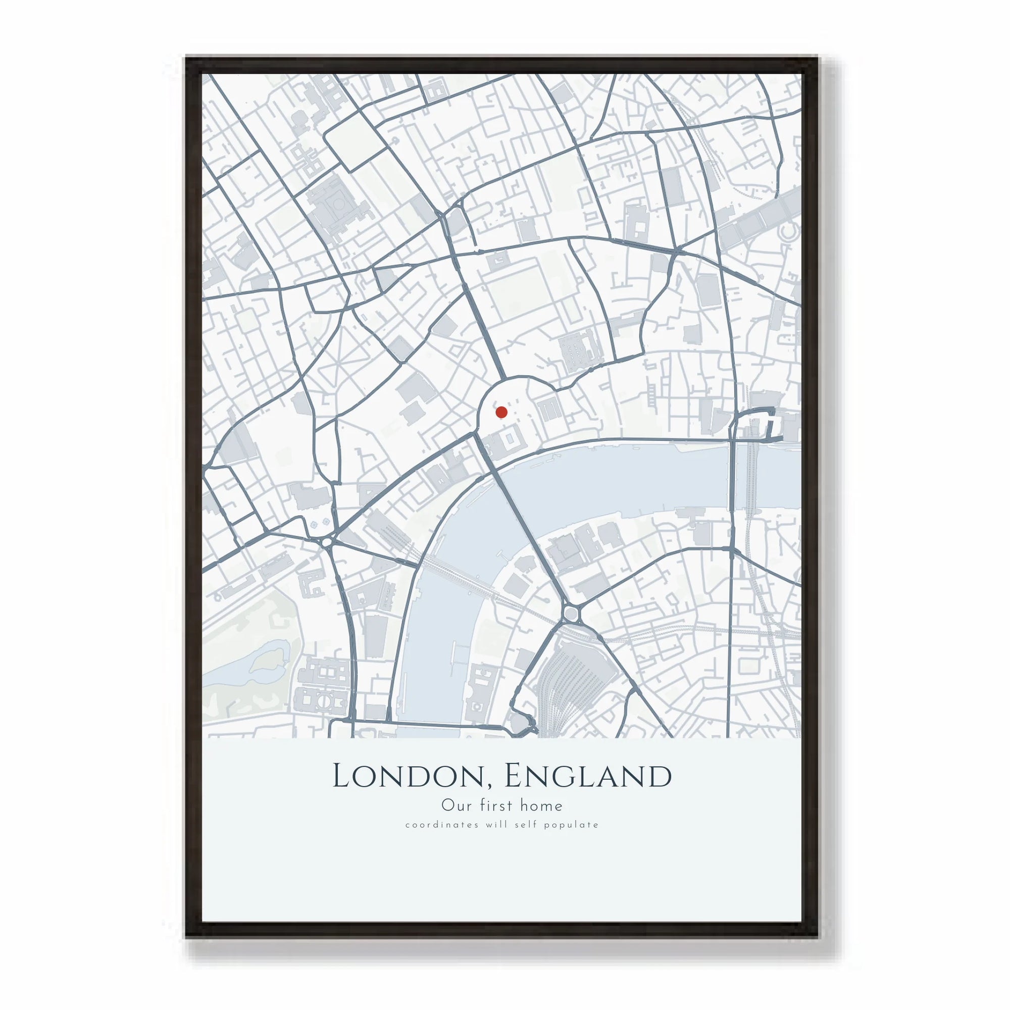 a2 vertical black frame mockup