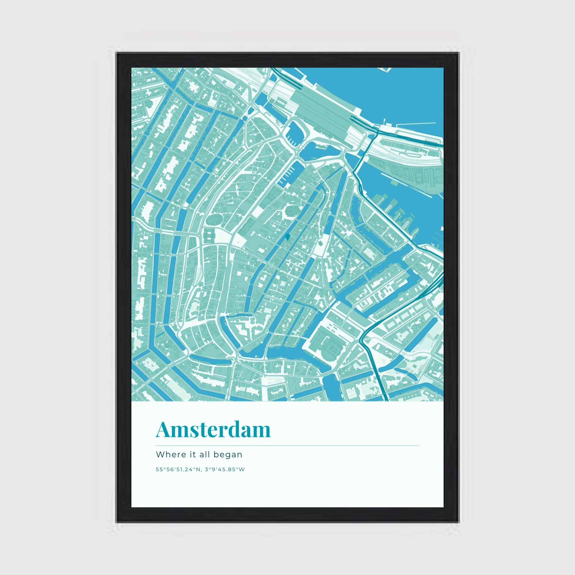a4 vertical black frame