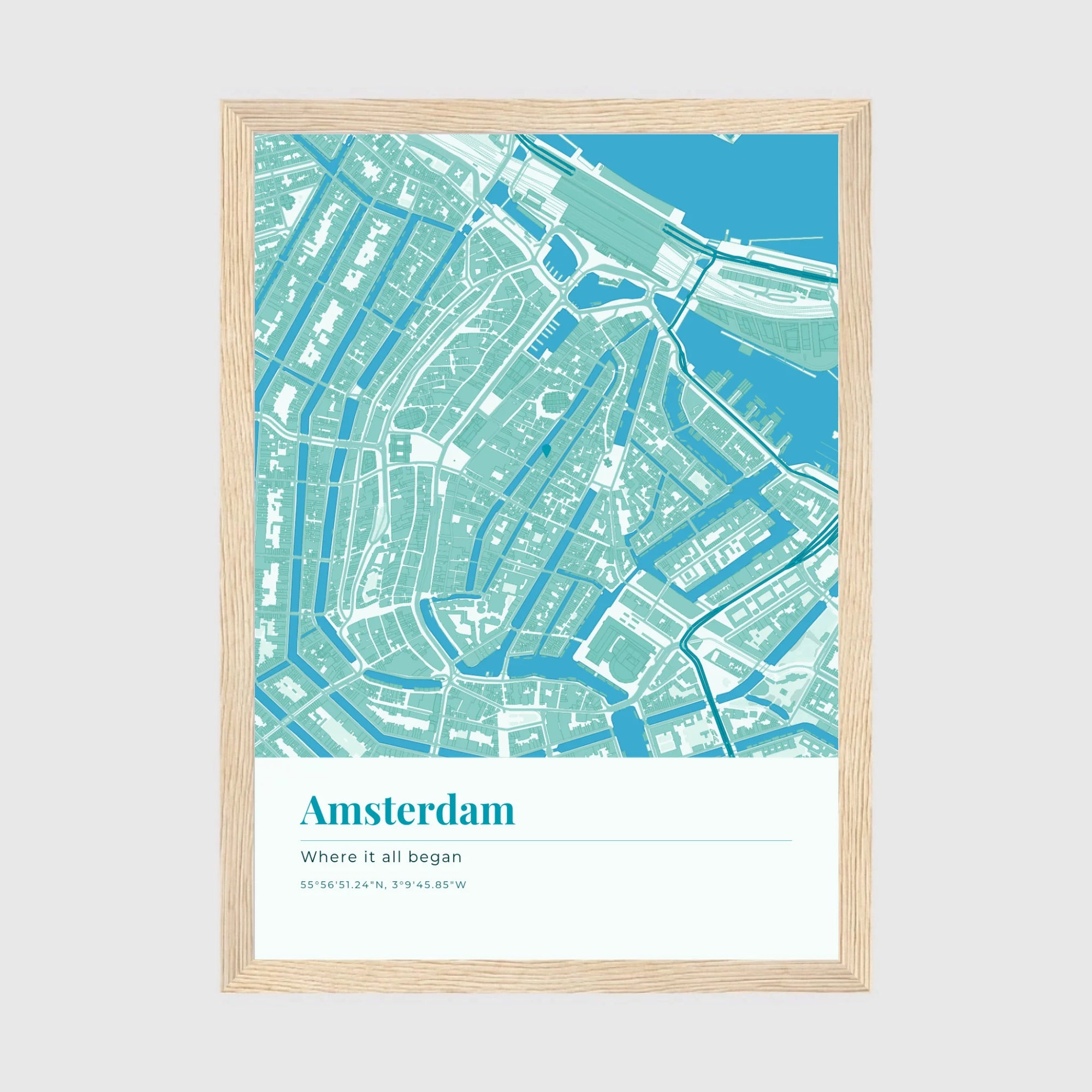 a4 vertical wood frame