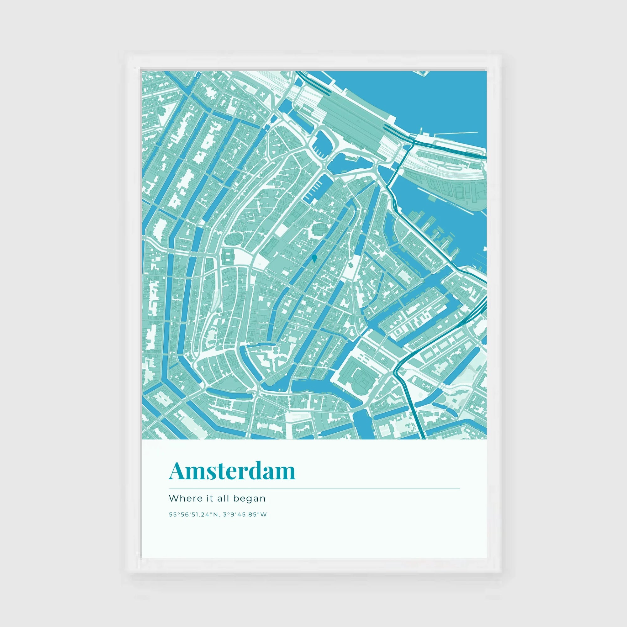 a3 vertical white frame mockup