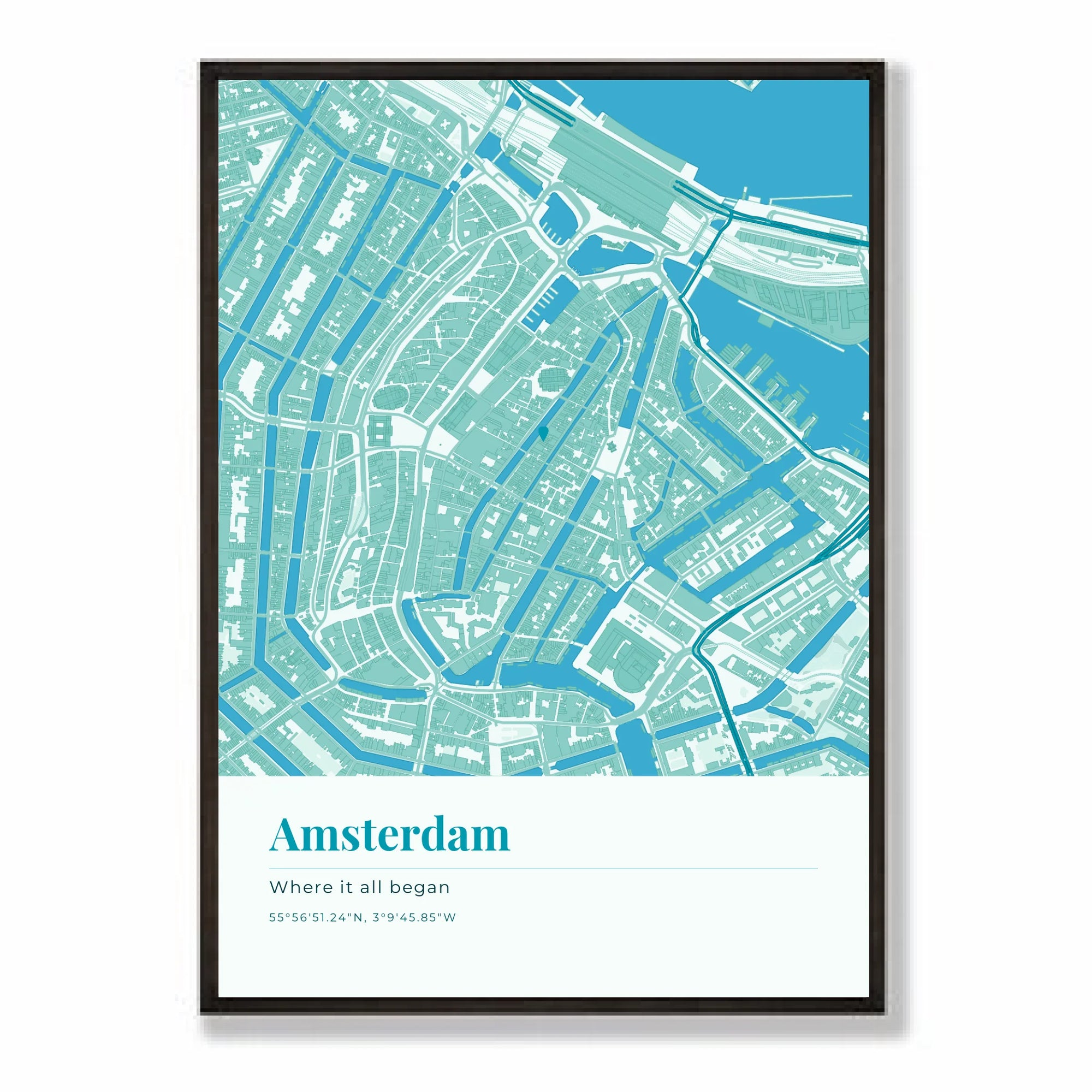 a2 vertical black frame mockup
