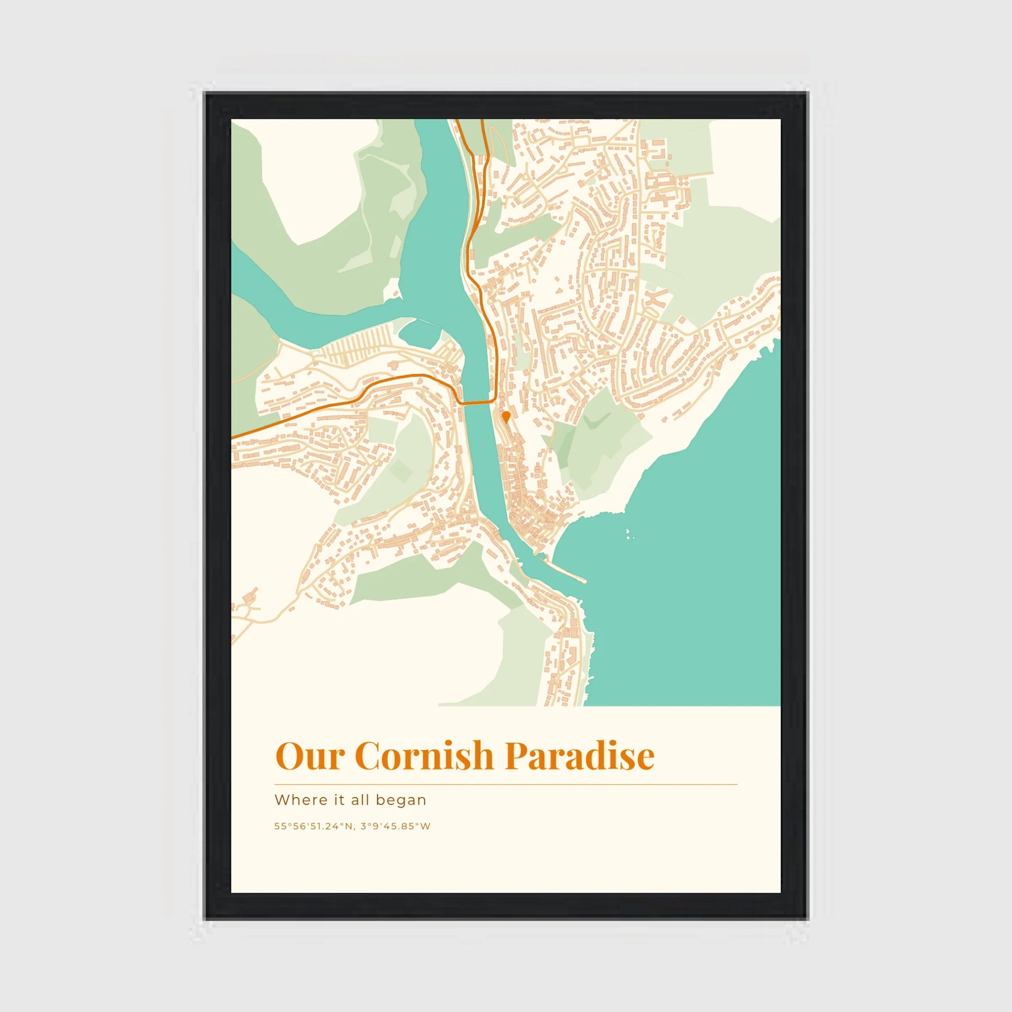 a4 vertical black frame