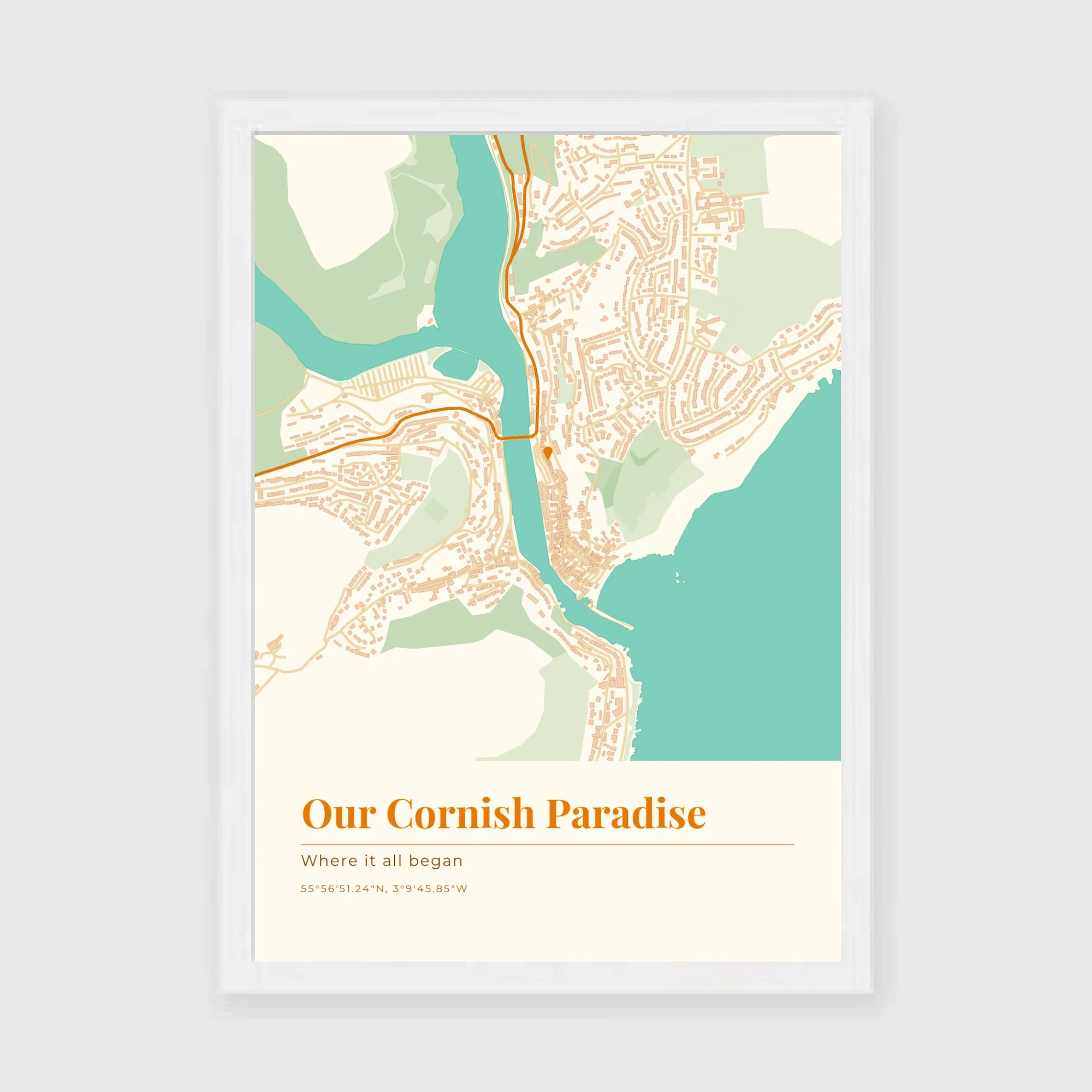 a4 vertical white frame