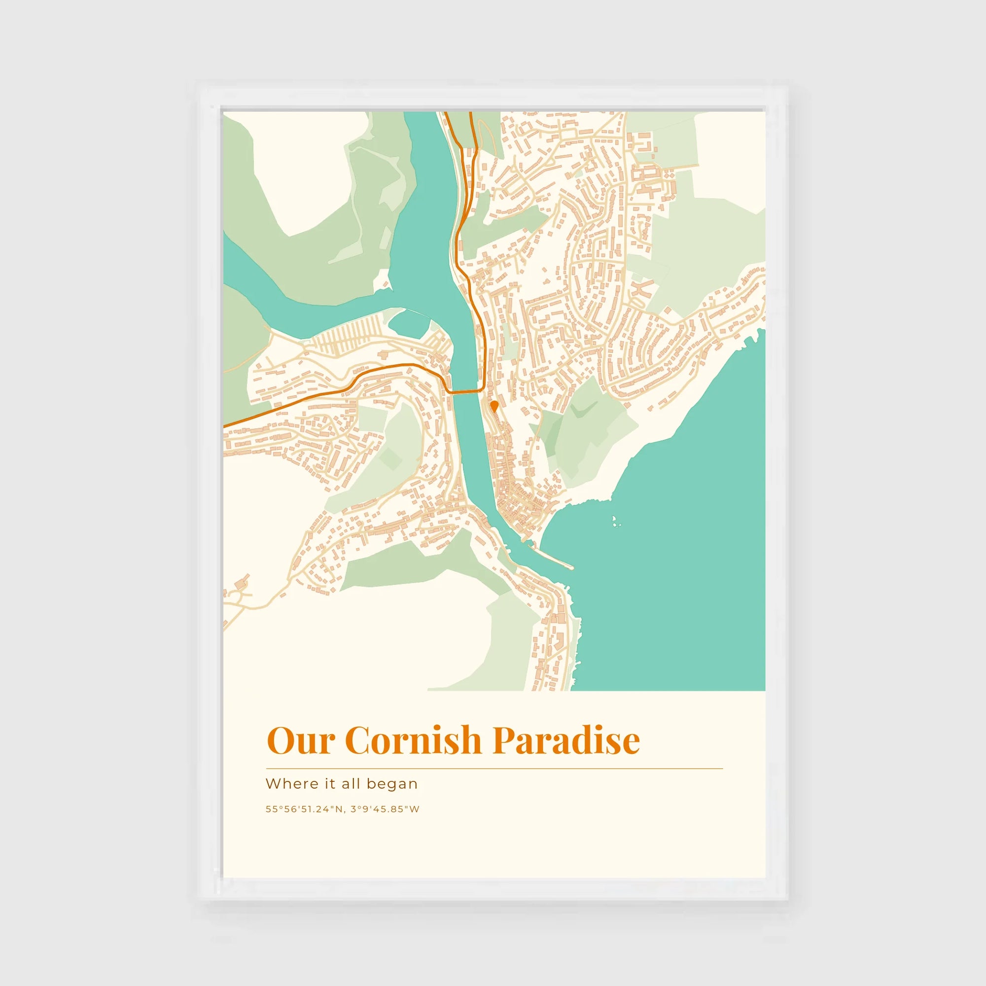a3 vertical white frame mockup