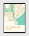 a3 vertical black frame mockup