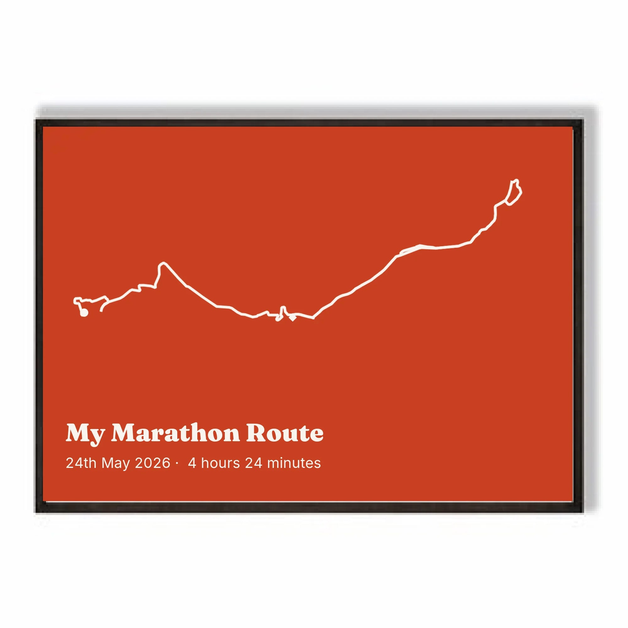 a2 horizontal black frame mockup