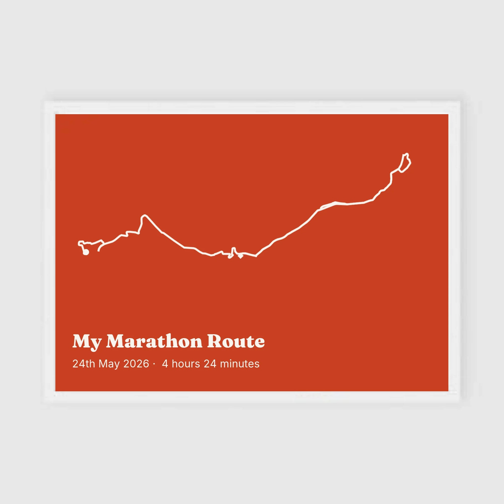 a3 horizontal white frame mockup