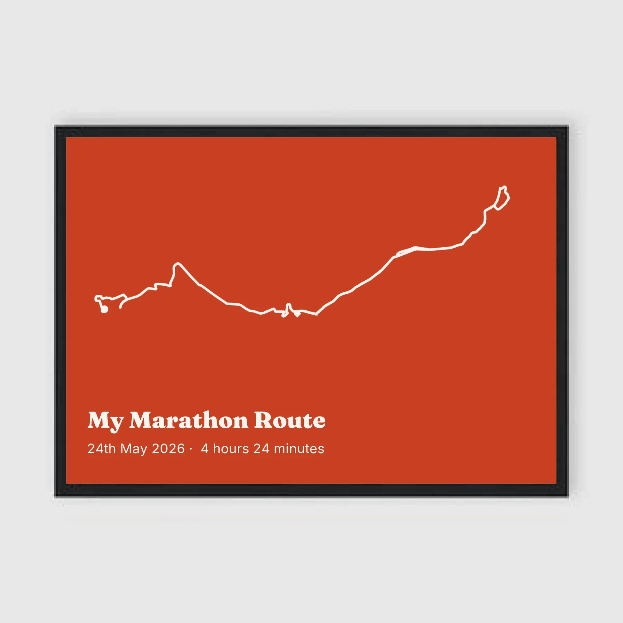 a3 horizontal black frame mockup