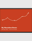 a3 horizontal black frame mockup