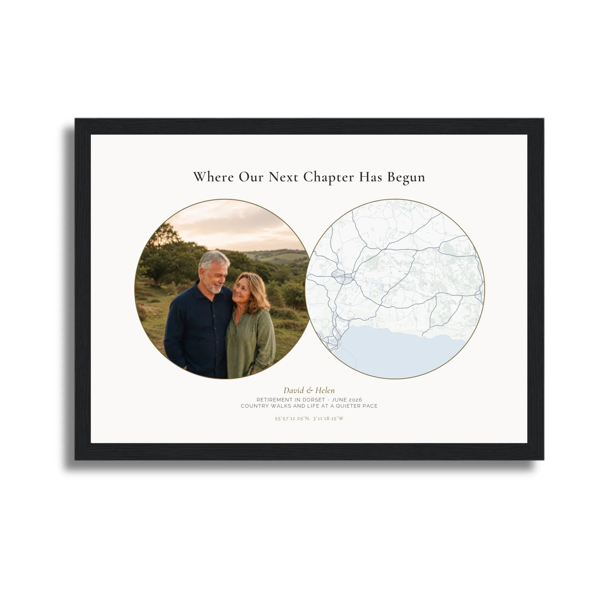 A4 LANDSCAPE BLACK FRAME PAPELLO