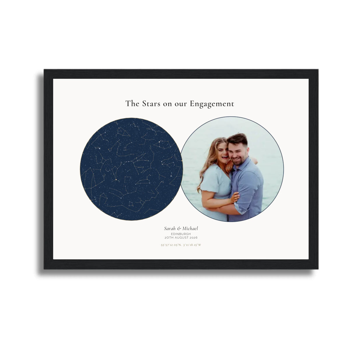 A4 LANDSCAPE BLACK FRAME PAPELLO