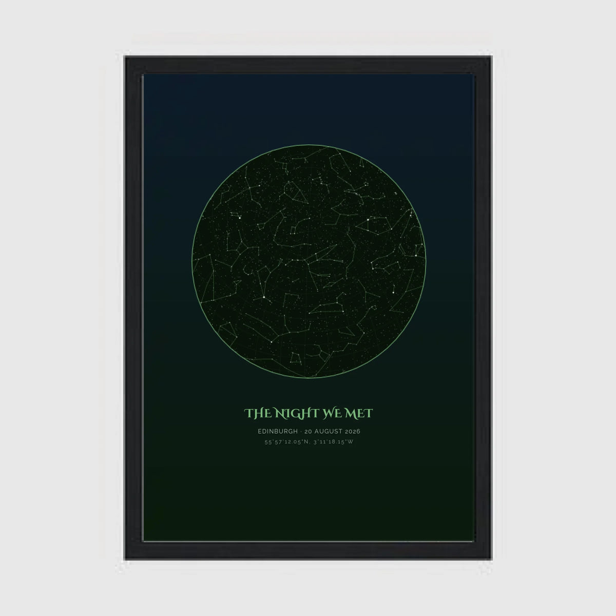 a4 vertical black frame