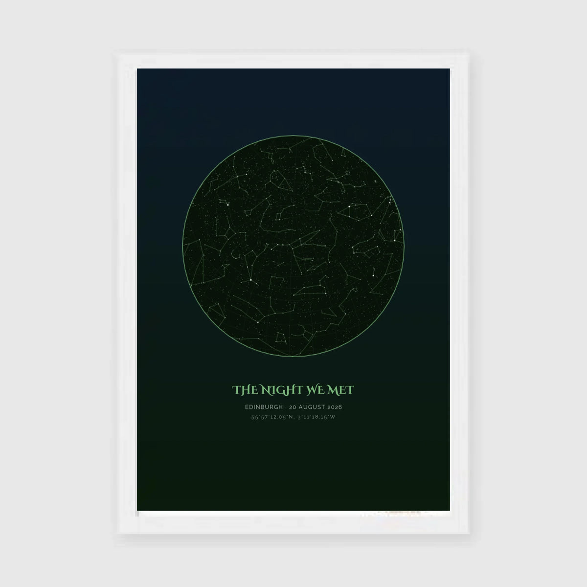 a4 vertical white frame