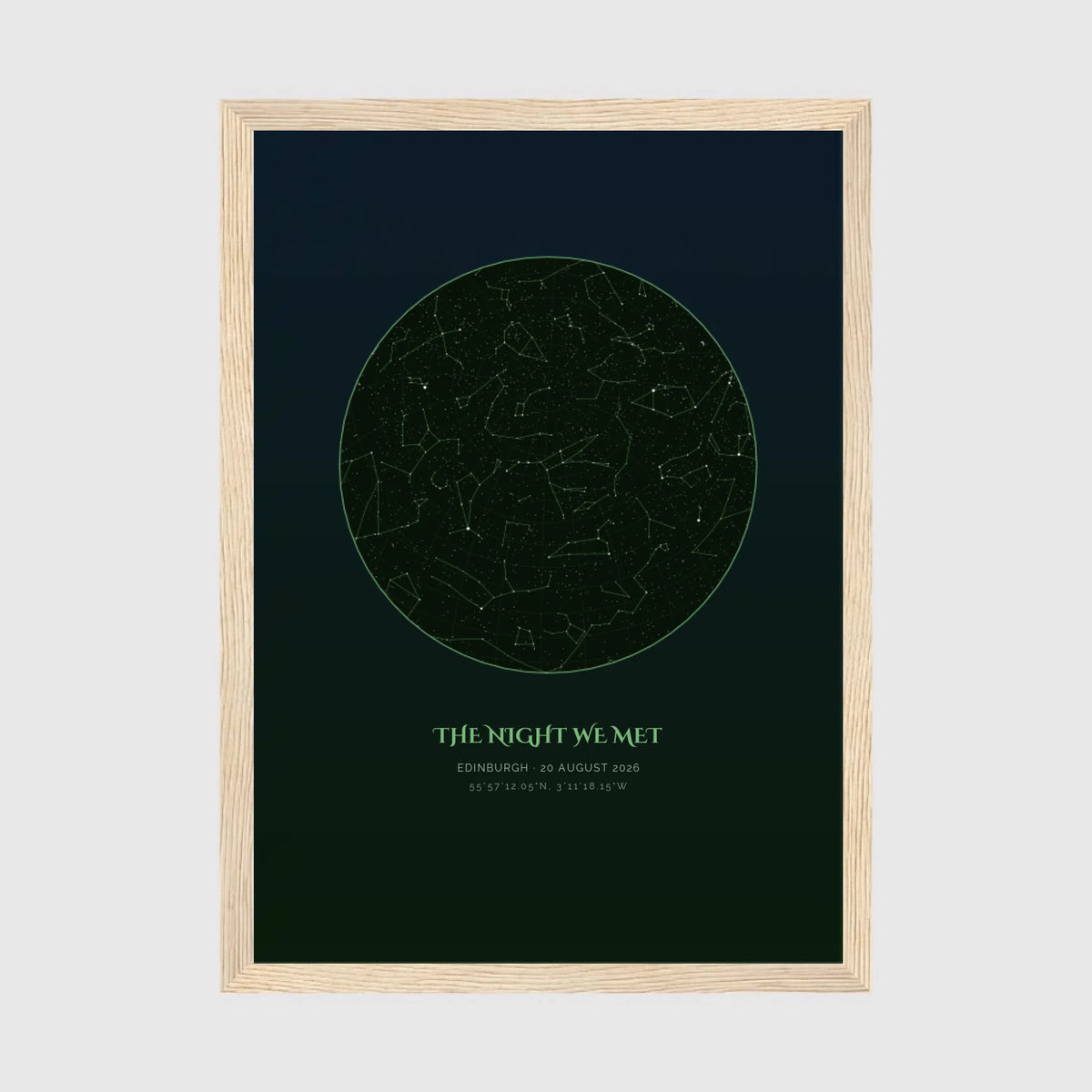 a4 vertical wood frame