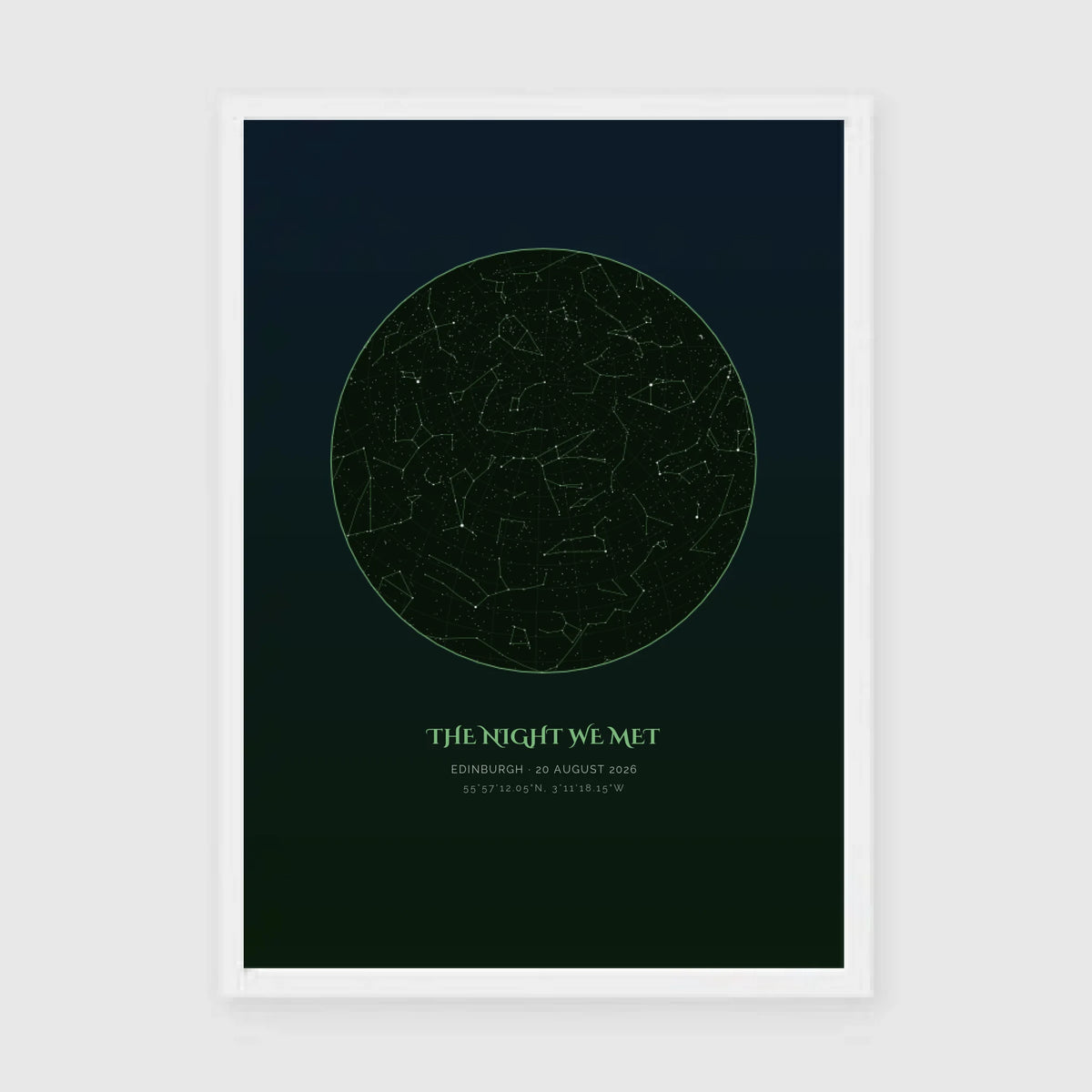a3 vertical white frame mockup