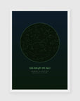 a3 vertical white frame mockup