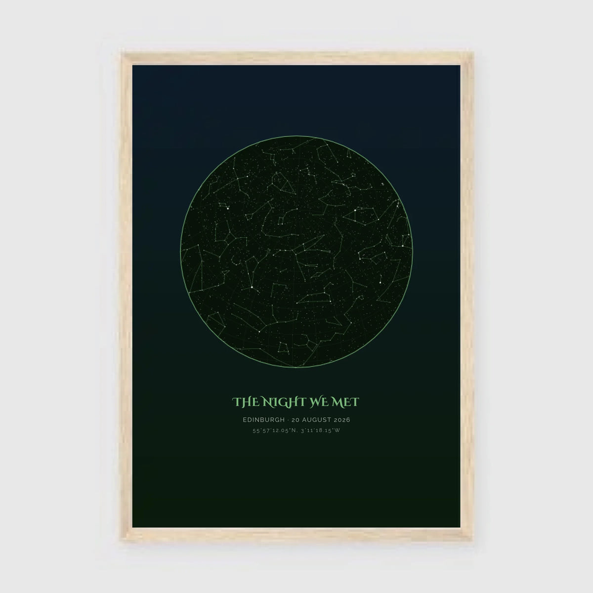 a3 vertical wood frame mockup
