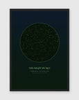 a3 vertical black frame mockup