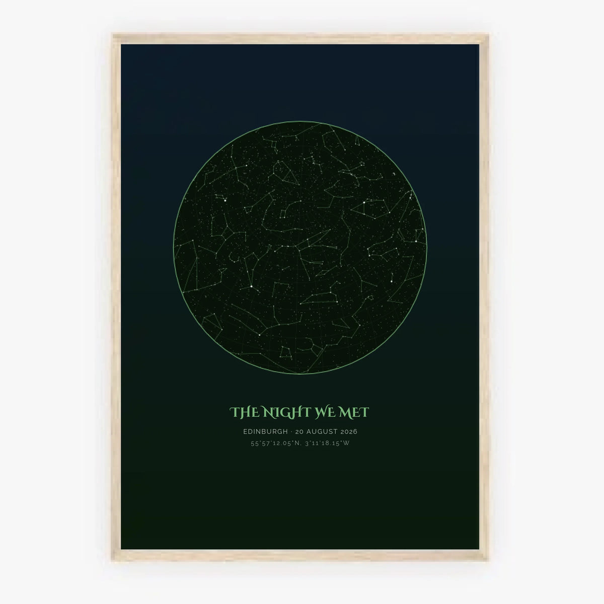 a2 vertical wood frame mockup