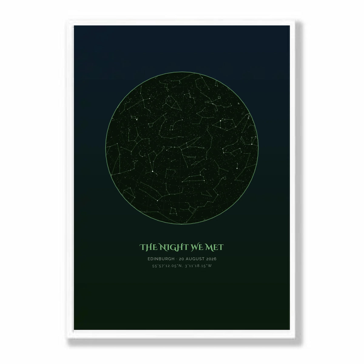 a2 vertical white frame mockup