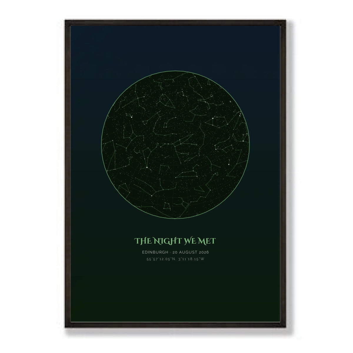 a2 vertical black frame mockup