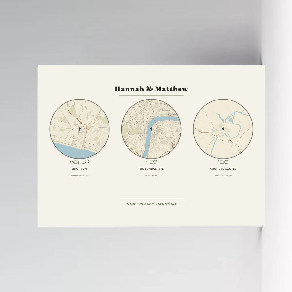 a4 landscape unframed mockup