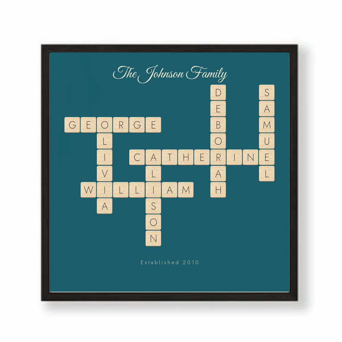 10x10 black framed mockup