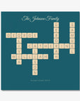 Personalised crossword print, unframed, 12 inch square