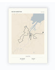 Personalised route map print, unframed, A4 portrait