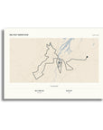 Personalised route map print, unframed, A3 landscape