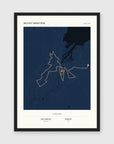 Personalised Route Map Print — The Line │ Portrait