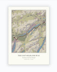 Personalised route map print, unframed, A3 portrait