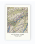 Personalised route map print, unframed, A4 portrait