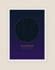 Personalised Star Map Print — Aurum