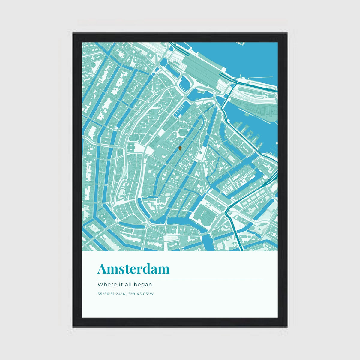a4 vertical black frame