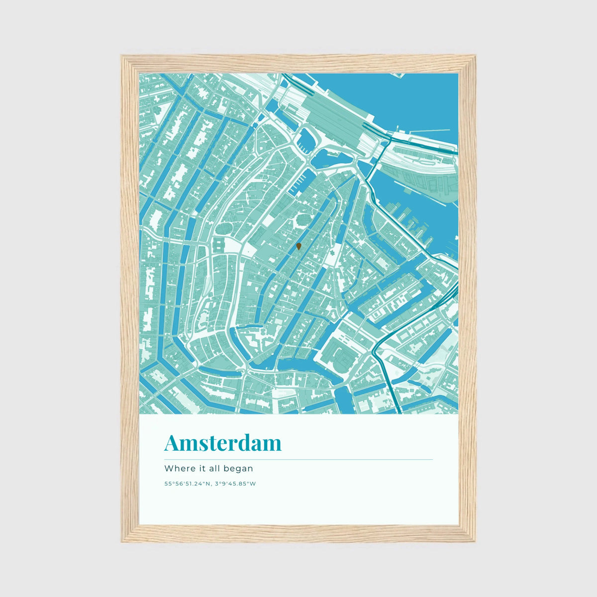 a4 vertical wood frame