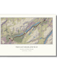 Personalised route map print, unframed, A2 landscape