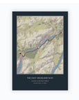 Personalised route map print, unframed, A4 portrait