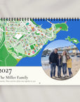 Personalised Map, Route & Star Calendar 2027 — Your Year Front Page