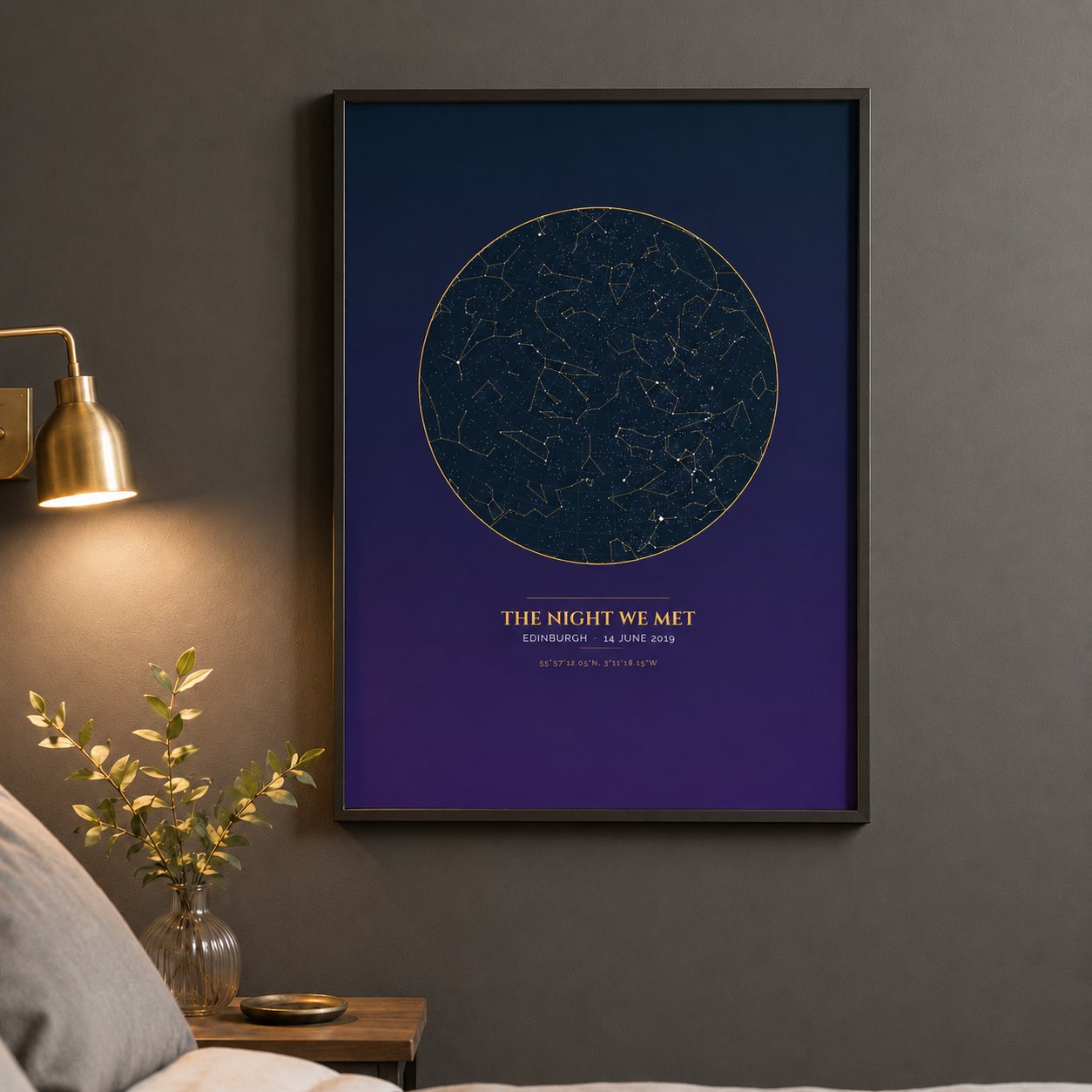 Personalised Star Map Print — Aurum